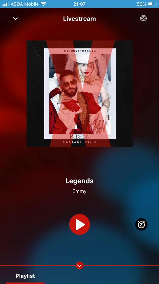 Excuse me, but that’s not the album cover for EMMY - Legends. The wrong album error was Madonna + Maluma - Medellin (Remixes Pt. 2) This is when I tried listening to ESC Radio.