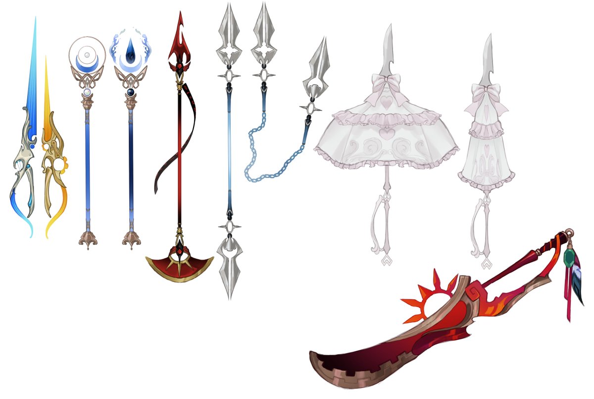 hoshi_joo's tweet image. Les rediseñé armas a unos oc y tmb hice nuevass