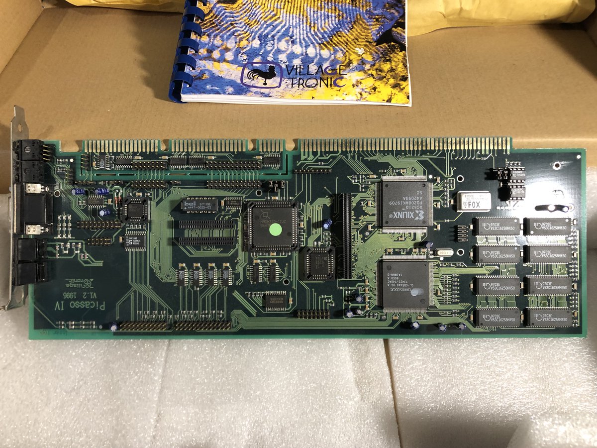 HuntingFluff's tweet image. This Picasso IV expansion card was state of the art #Amiga hardware back in 1996. My old 4000/040 in currently being repaired so I&apos;m looking forward to getting it all up and running again.