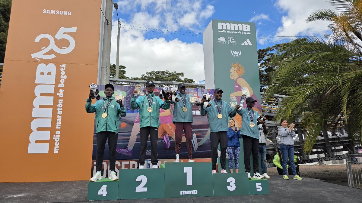 🏁 ¡Ellos lideraron los 21K de la #mmB25!
.
Estos son los 5 primeros lugares masculinos de una edición histórica:

🥇 Kiplimo – 1:02:55
🥈 Amare – 1:03:40
🥉 Kipruto – 1:03:41
4️⃣ Matata – 1:06:12
5️⃣ Amponsah – 1:06:27

¡👏 Felicitaciones!