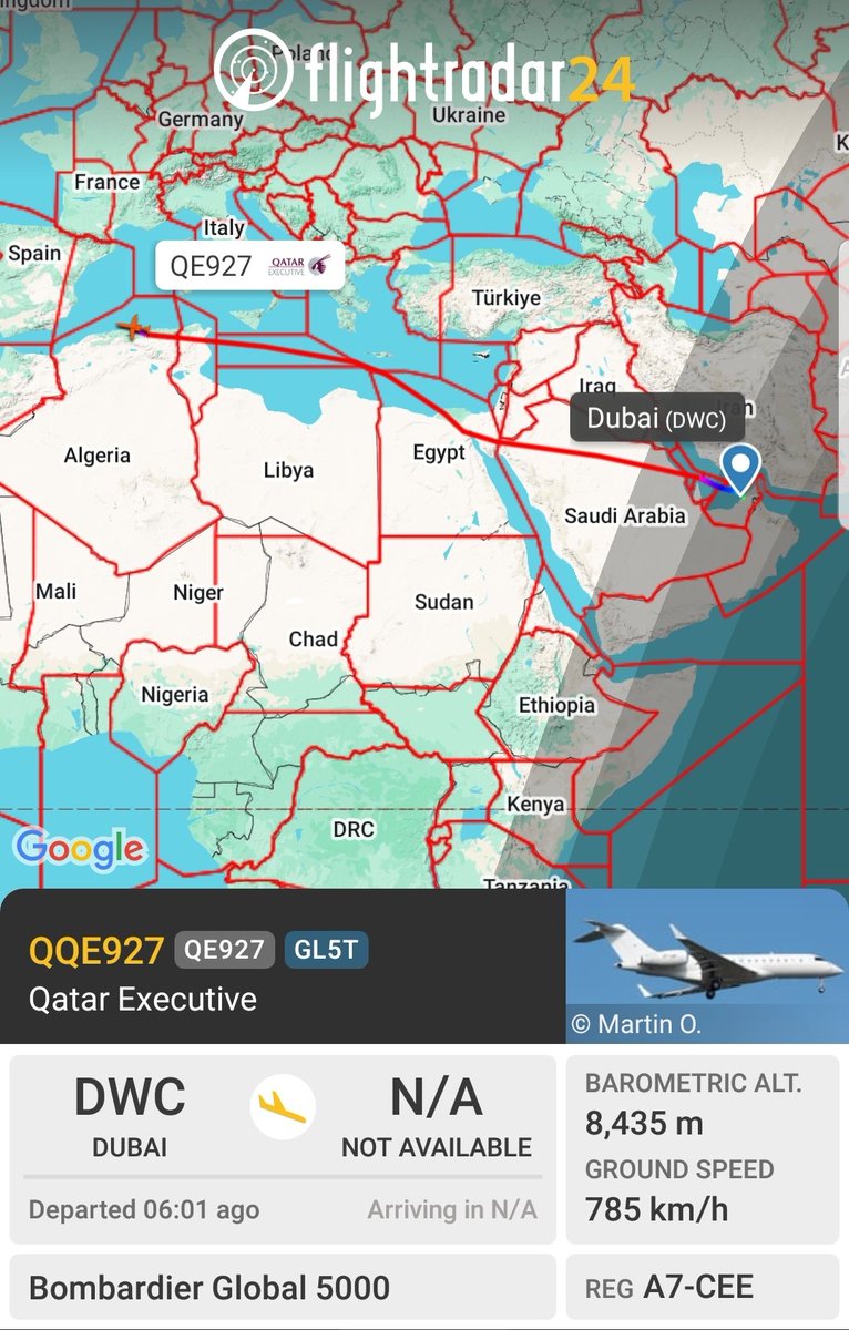 b737m's tweet image. طائرة خاصة تحمل تسحيل دولة قطر 🇶🇦 قادمة من الإمارات 🇦🇪 إلى الجزائر 🇩🇿
#الجزائر 🇩🇿
.