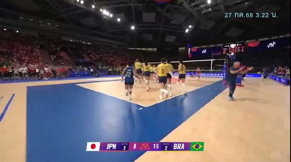 pirachan's tweet photo. BRA 3 - 2 JPN #วอลเลย์บอลหญิง #VNL2025 .. 27 กค.68 3.22 น. https://t.co/jOWvxAKTms