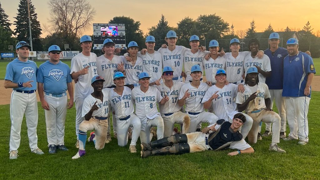 Hardball Minnesota (@hardballmn) on Twitter photo ⚾️ @HopkinsPost320 clinched a berth to the @LegionBaseball Minnesota State Tournament after earning a spot in the Substate 4 Championship.
<a href="/SchiebeKarl/">Karl Schiebe</a> (6 IP; 3 hits, 6 Ks) and @LukeGuggs (1 IP: 0 hits, 2 Ks) shut out Hutchinson 3-0 on Saturday night in Hamel. ⚾️ @HopkinsPost320 clinched a berth to the @LegionBaseball Minnesota State Tournament after earning a spot in the Substate 4 Championship.
<a href="/SchiebeKarl/">Karl Schiebe</a> (6 IP; 3 hits, 6 Ks) and @LukeGuggs (1 IP: 0 hits, 2 Ks) shut out Hutchinson 3-0 on Saturday night in Hamel.