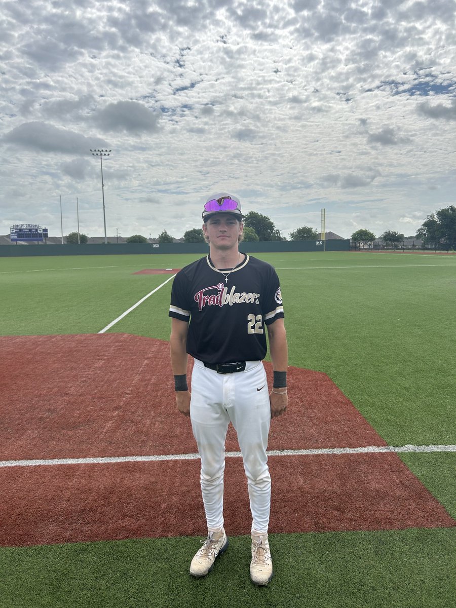 ✭Five Tool Texas✭ (@fivetooltexas) on Twitter photo F: <a href="/ntxtrlblazers/">North Texas Trailblazers</a> Black 16U 10, Stix 2027 Black 16U 2
PoG: <a href="/Fonsi_294/">Alfonso Izarraras</a> 6 IP, 4K, H, 2 ER
Hitter: Owen Stone 2-3, 3B, 2 RBI, R F: <a href="/ntxtrlblazers/">North Texas Trailblazers</a> Black 16U 10, Stix 2027 Black 16U 2
PoG: <a href="/Fonsi_294/">Alfonso Izarraras</a> 6 IP, 4K, H, 2 ER
Hitter: Owen Stone 2-3, 3B, 2 RBI, R