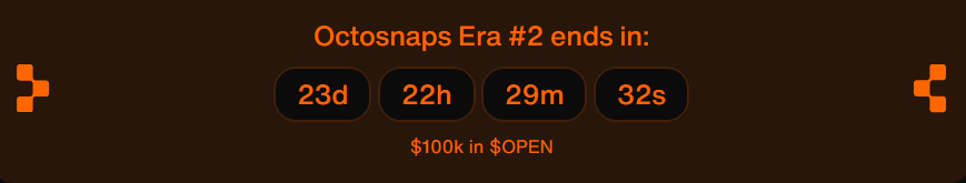 Cryptking_1's tweet image. 🚨 23 is a Good Number 🐙 .
The countdown is locked in with 23 days left for Octosnaps Era #2.
Every day has been adding to the weight and the collective mindshare that drives $OPEN forward.
OpenSummer is active and @OpenledgerHQ creators are on the timeline.
Creators…