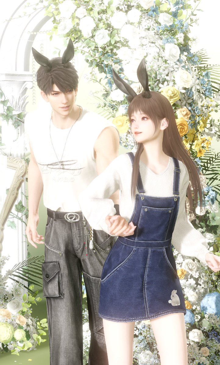 usatousagi's tweet image. ある所に大変仲の良い兎兄妹がいました。
ある日、妹兎が蛇男に攫われ兄兎は食べられる前に助けに向かいます。
勿論ただの兎ではない兄妹は蛇男を返り討ちにし、また平穏な生活へと戻りました。
そのうち交尾をし、沢山の子兎に囲まれて幸せに暮らしましたとさ。めでたし、めでたし。
という獣人パロw