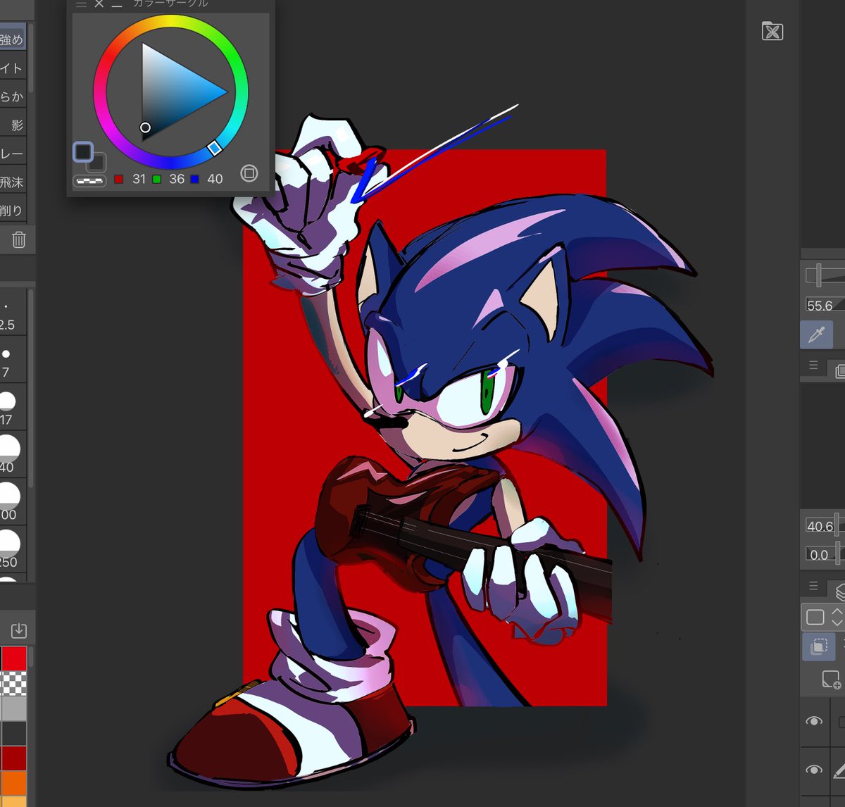 oo_era's tweet image. 大昔に描いたソニック