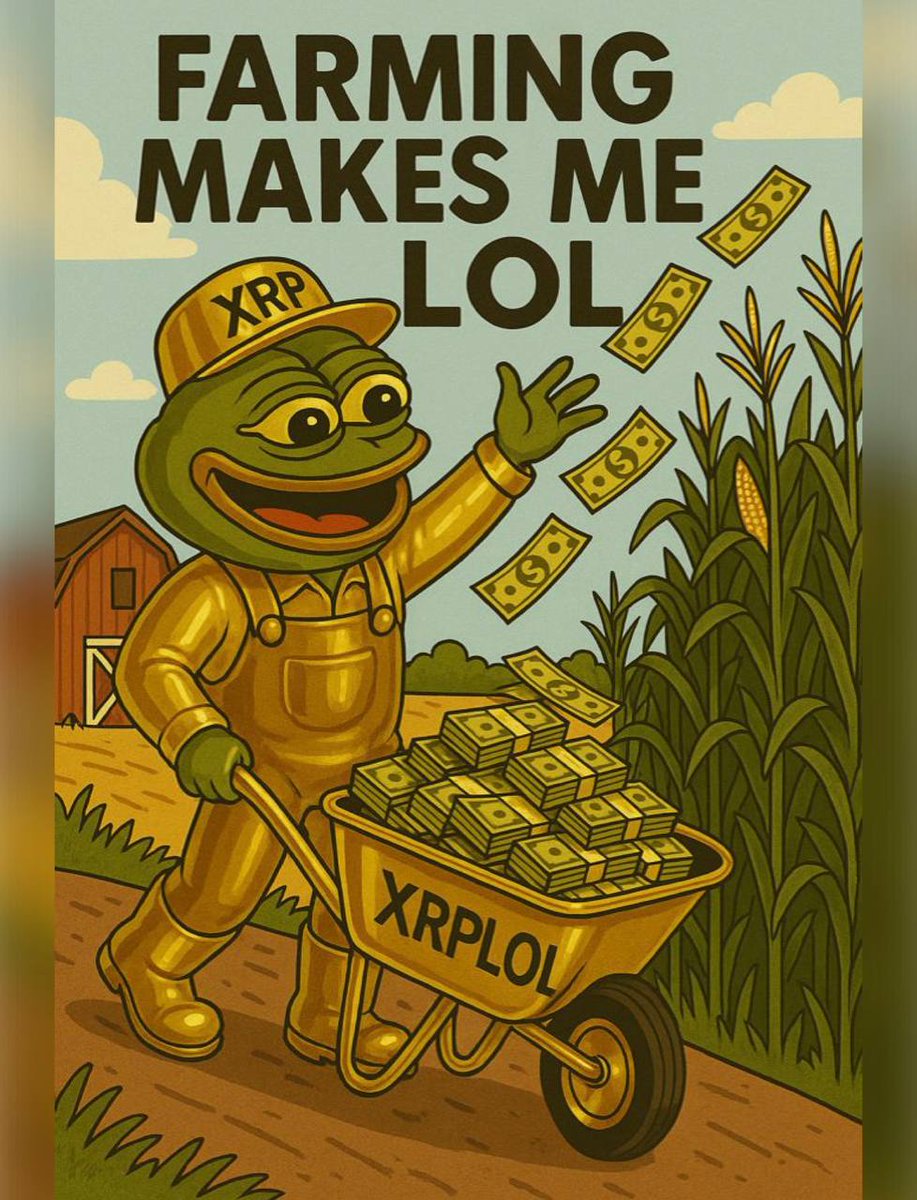 Uncbilly_II's tweet image. 💰 Who needs crops when you're farming pure comedy and cash?
$XRPLOL got me out here stacking giggles and gains 😂📈
We don’t yield farm… we meme farm!
Check on @Jacktalksbackp and get locked in!... Awesome Lounge, Mouth watering LOL prize!
#XRPLOL #FarmingMakesMeLOL #MemeFi