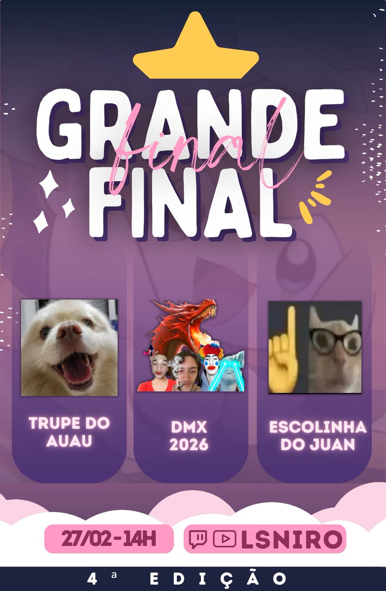 Copa Sonhos Unite (@copasonhosunite) on Twitter photo 🌟 Chegamos ao momento mais esperado… A Grande Final da #CopaSonhos4Edição chegou! 🌟
Após semanas de batalhas e reviravoltas, só três times seguem… e apenas um será o campeão!
Prepare-se e venha vibrar com a gente!🎥 AO VIVO em instantes. Não perca no <a href="/Lsniro/">Lucas Niro (NIRÃAÃÃÕ DA MASSAAAAAA)</a> 🌟 Chegamos ao momento mais esperado… A Grande Final da #CopaSonhos4Edição chegou! 🌟
Após semanas de batalhas e reviravoltas, só três times seguem… e apenas um será o campeão!
Prepare-se e venha vibrar com a gente!🎥 AO VIVO em instantes. Não perca no <a href="/Lsniro/">Lucas Niro (NIRÃAÃÃÕ DA MASSAAAAAA)</a>