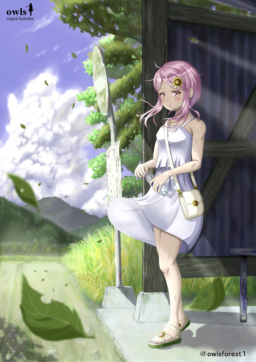owlsforest1's tweet image. 暑い日が続きますね、過去絵ですが夏らしいイラスト出しておきます。

#夏イラスト　＃みんなで楽しむtwitter展覧会