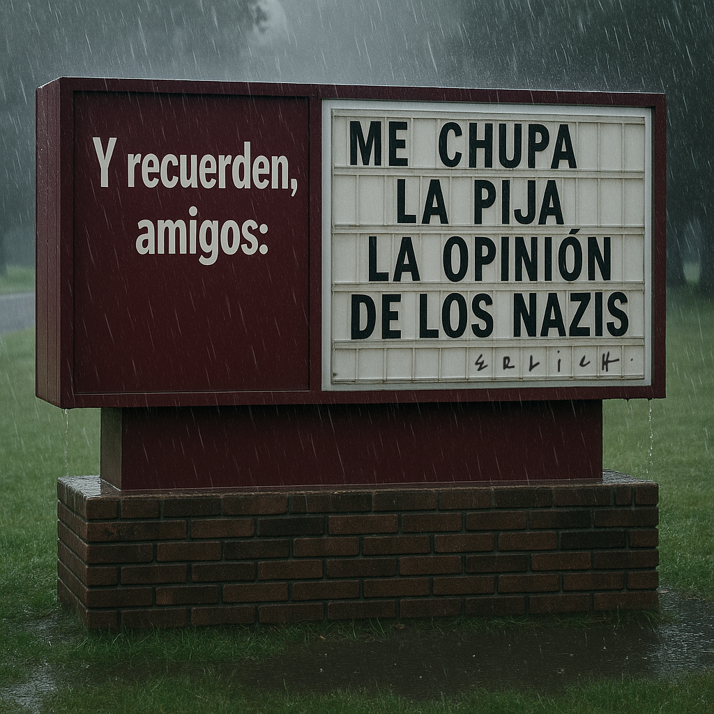 berlich's tweet image. Llueve en la desahuciada capital del Big NOA, pero lo mismo me voy al bar. Eso sí, no sin antes dejarles un pequeño recordatorio.