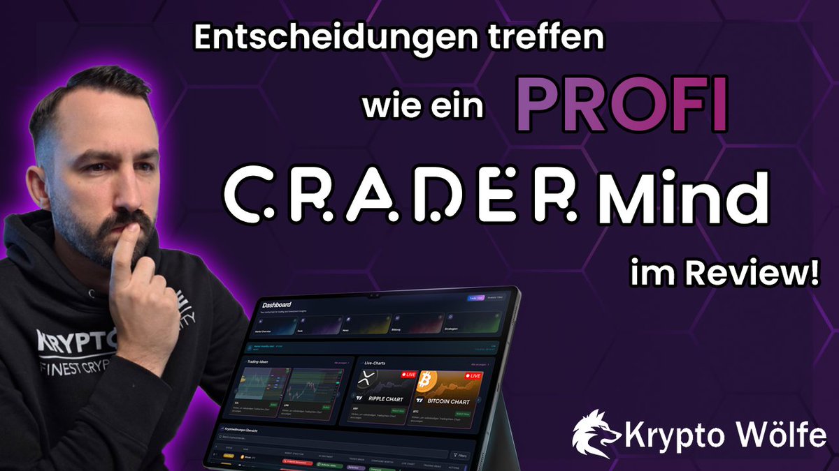 krypto_woelfe's tweet image. CraderMind 2.0 im Härtetest! Entscheiden wie ein PROFI?! + 1000€ GIVEAWAY!
Ist CraderMind 2.0 wirklich das Tool, das dir hilft, wie ein Profi im Krypto Markt zu entscheiden? Ich zeige dir die komplette Plattform im Detail, erkläre, wie du sie nutzen kannst und ziehe ein…