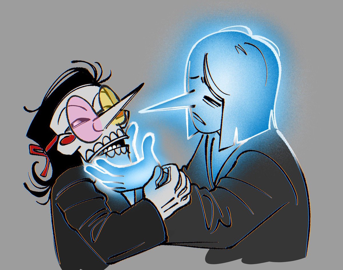 scarily_lacking's tweet image. Played around some more with the Addisons :) I really like the idea of making them more ‘ad-like’ and sorta predatory, much like irl ads are. They glow like neon signs.
#deltarune #addisons