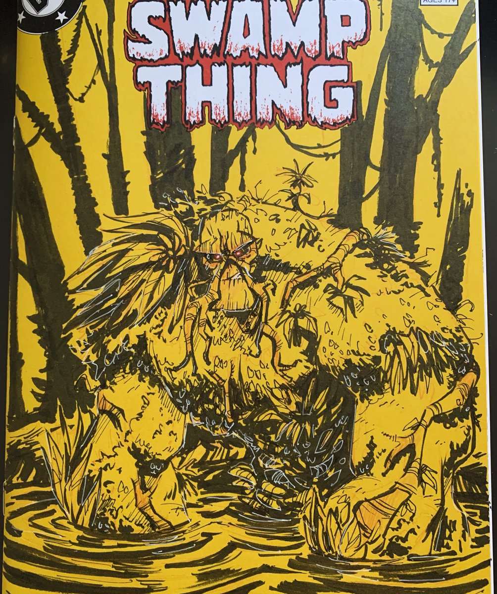 D__Gee's tweet image. Swamp Thing! 

#sketchcover #swampthing #dccomics