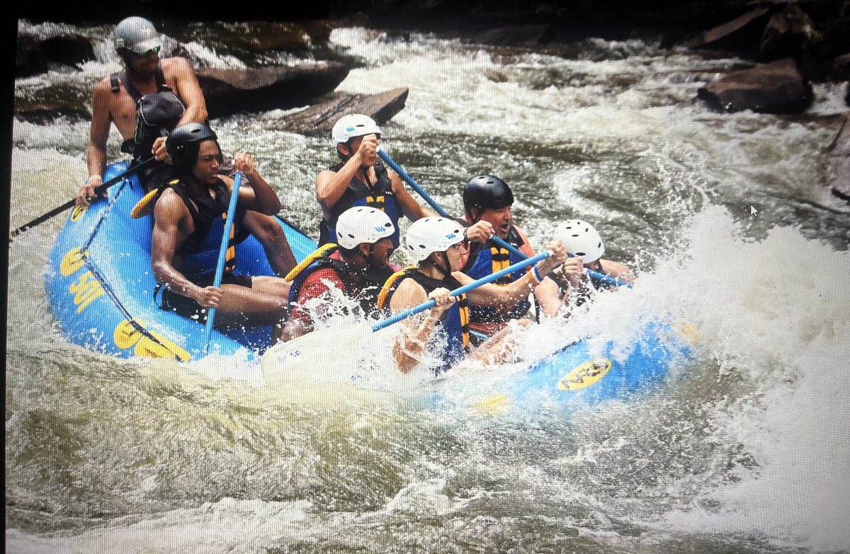Senior Whitewater Rafting Trip 2025. #Hookem #ChooseHard