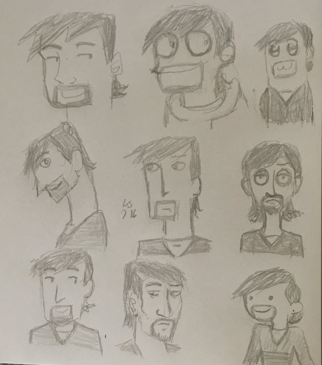 littlelady19881's tweet image. Dante Hicks (his cartoon version) in different art styles. #clerks #dantehicks #styleswap #clerkstheanimatedseries #doodles #myart