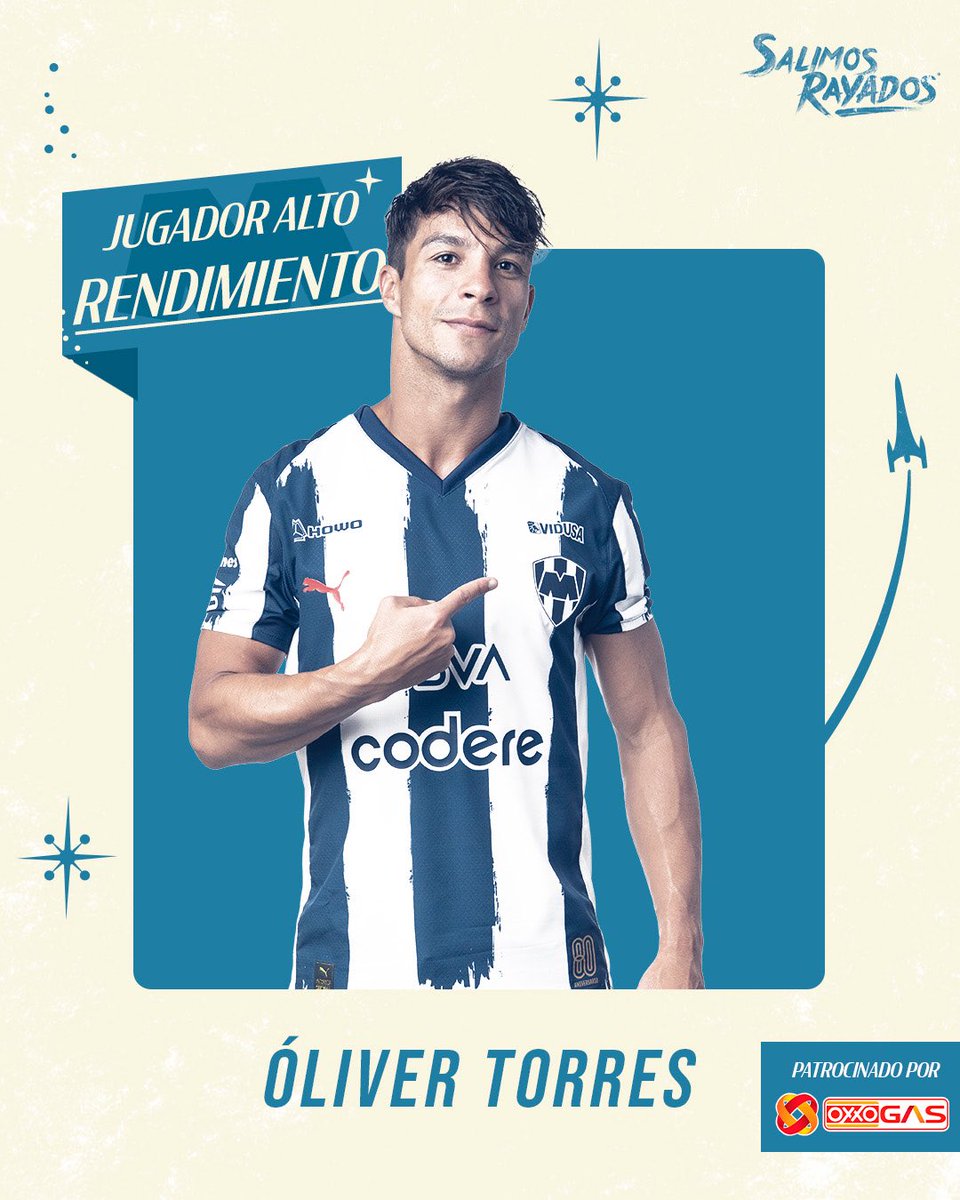 Rayados's tweet image. 🔥 @olitorres10 fue nuestro jugador de Alto Rendimiento @Oxxogas de la Jornada 3.🔋⚡
¡Con todo, Oli! 👊🏼