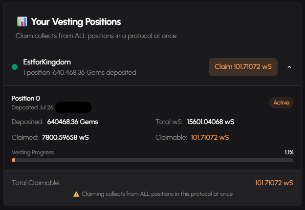 Some call <a href="/EstforKingdom/">EstforKingdom</a> an idle game — I disagree.
With 40 strong heroes adapted many strategies (in a long season), we won 1st place in the Clan War and got some $Sonic Gem airdrop.
Thanks <a href="/paint_swap/">paintswap</a> for clear terms and smooth distribution.