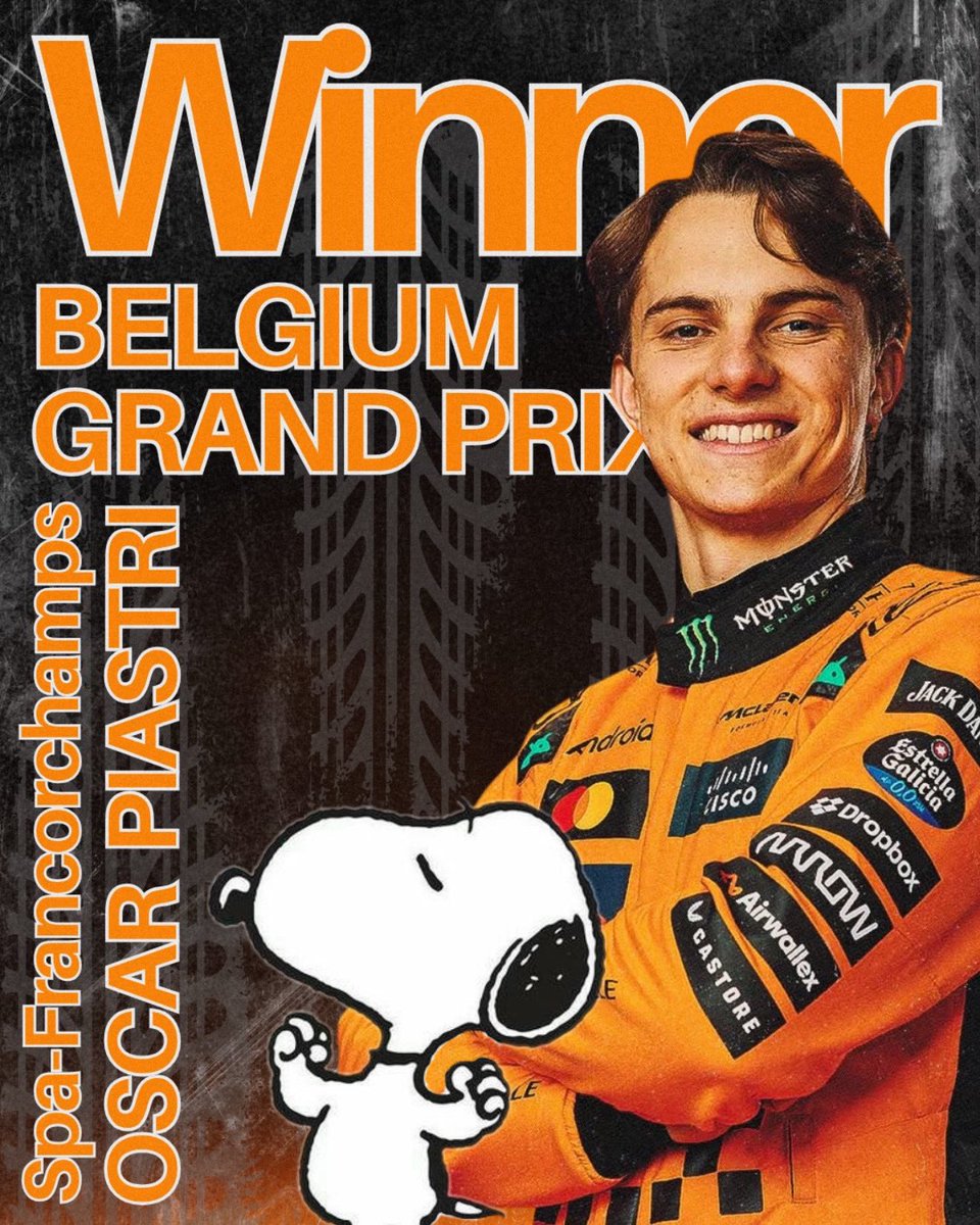 OSCAR PIASTRI WINS IN SPA!