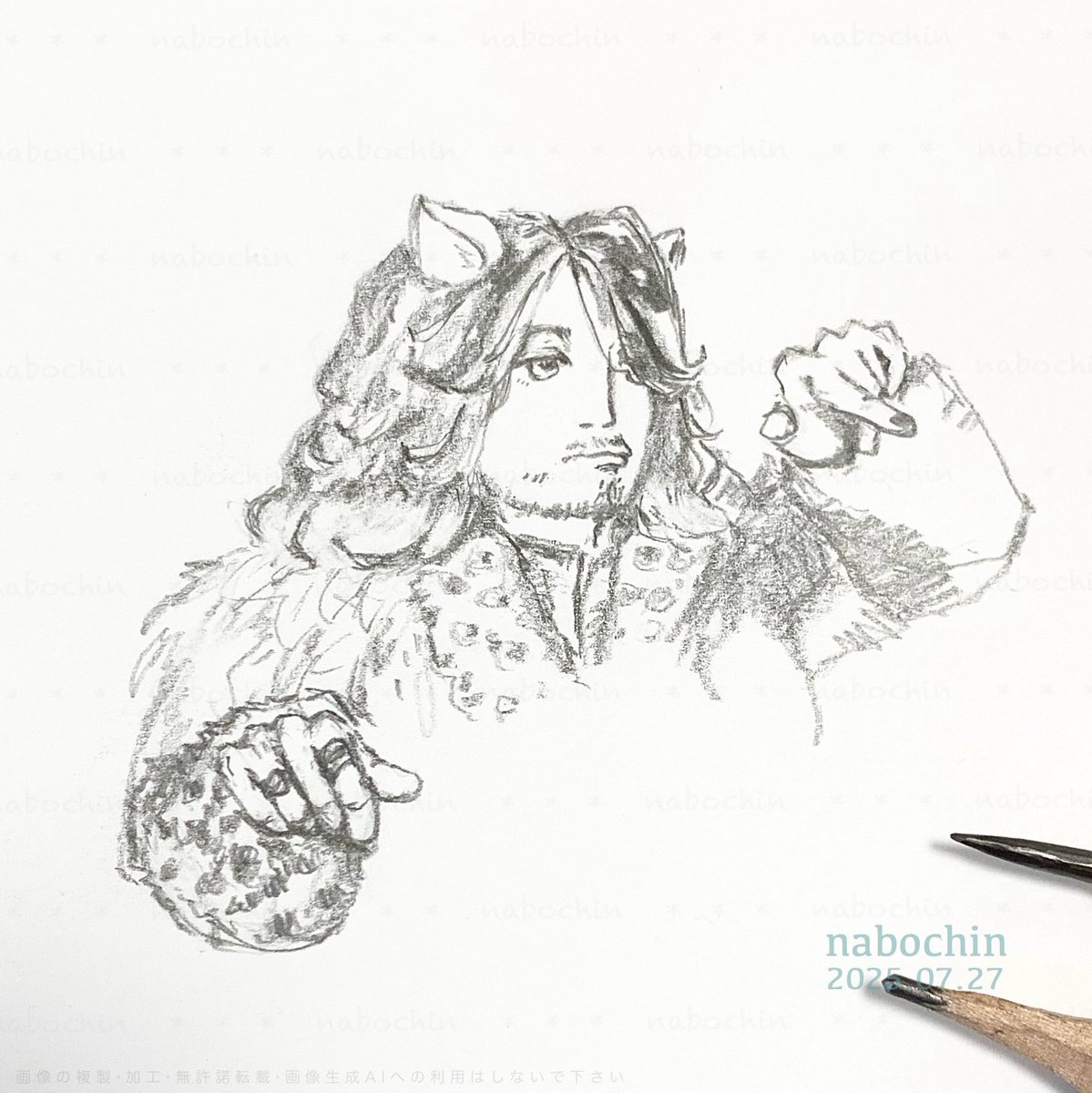 nabochin_2's tweet image. #趣味 #絵 #鉛筆画 #色鉛筆画 #人物画 #似顔絵 #イラスト

#ネコニャンパリ
# CATCITY
# THEYELLOWMONKEY
# EMMA

エマちゃんは、まあまあ可愛く描けた気がするんだけどな…🥲。
上手にデフォルメして似顔絵描ける人ってすごいな✨！