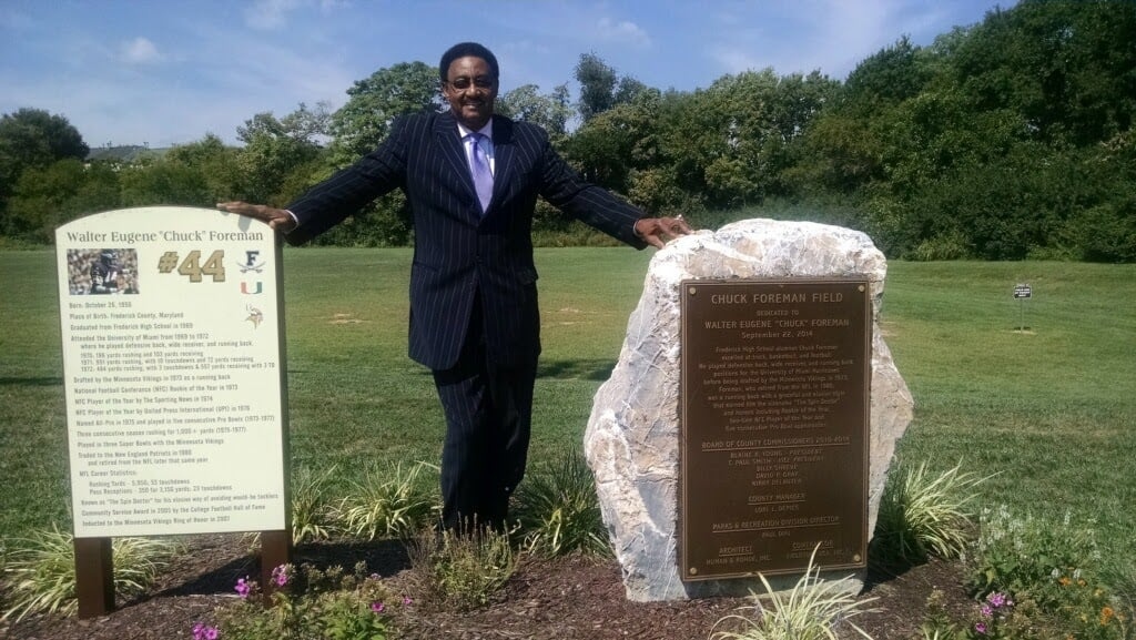 ChuckForeman's tweet image. One of my greatest honors is having the field in my hometown of Frederick dedicated to me!