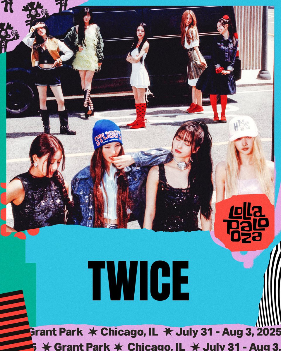 thisisforwtour's tweet image. NEXT STOP 🛫
LOLLAPALOOZA 2025 at Grant Park on August 2nd 🇺🇸
#TWICEPALOOZA #Lollapalooza2025
