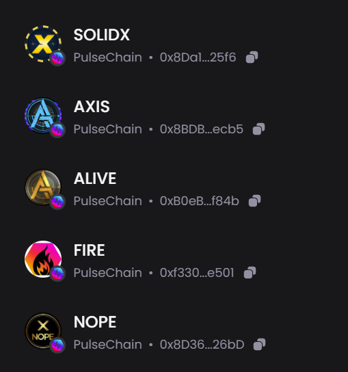 AxisAlive's tweet image. The hottest 🔥 new cross-chain bridge @LibertySwapFi welcomes The SOLID INDEX for direct cross-chain swaps!

Deploy USDC from Base, Ethereum, Arbitrum, or BSC into a growing inventory of PulseChain assets.

$SOLIDX $AXIS $ALIVE $FIRE $NOPE

Congrats on current &amp;amp; future success!