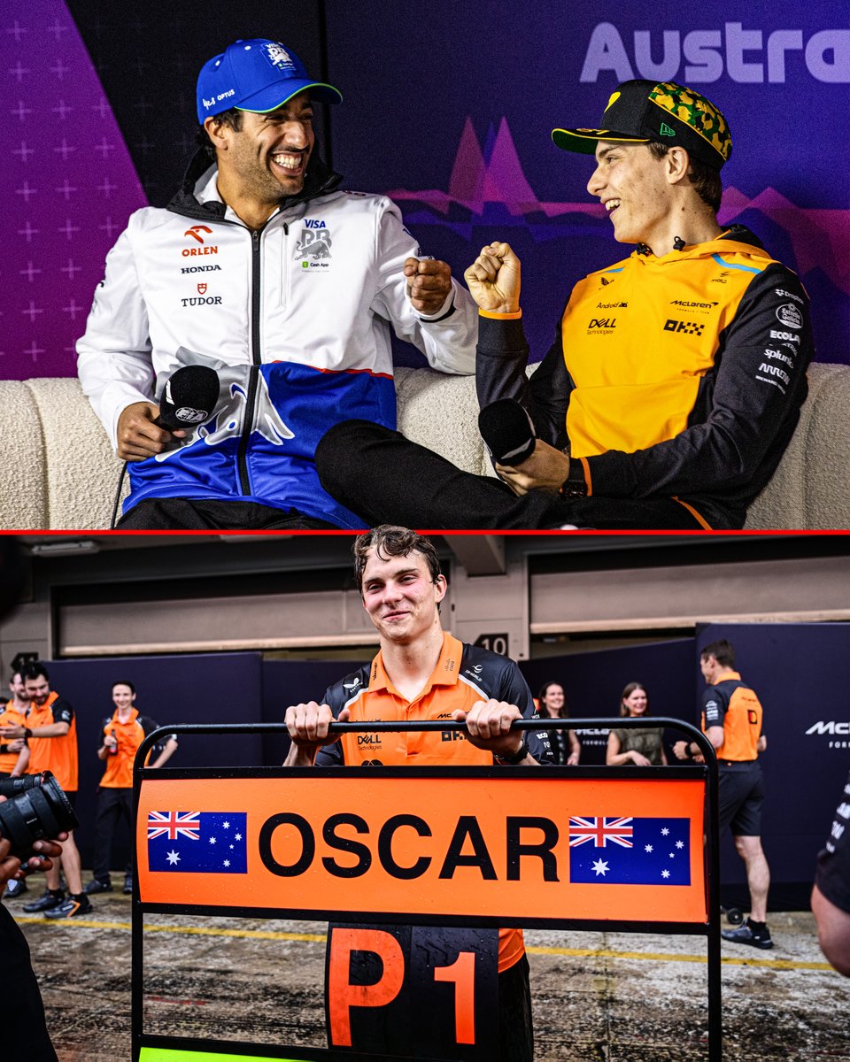 Oscar Piastri now has the same number of F1 race wins as fellow countryman Daniel Ricciardo (8) 🤝🏆🇦🇺