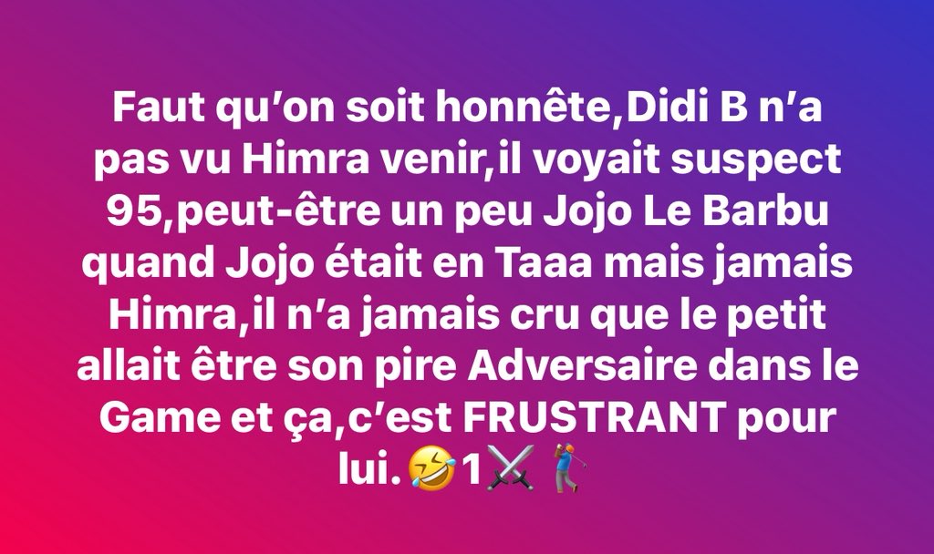 Il est venu avec pression même ⚔️😂