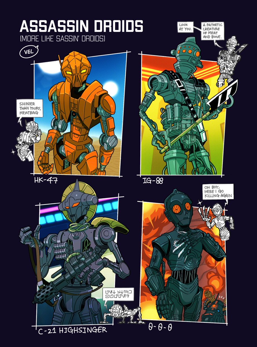 vel_cl0n_SW's tweet image. Droids ahh sassin’