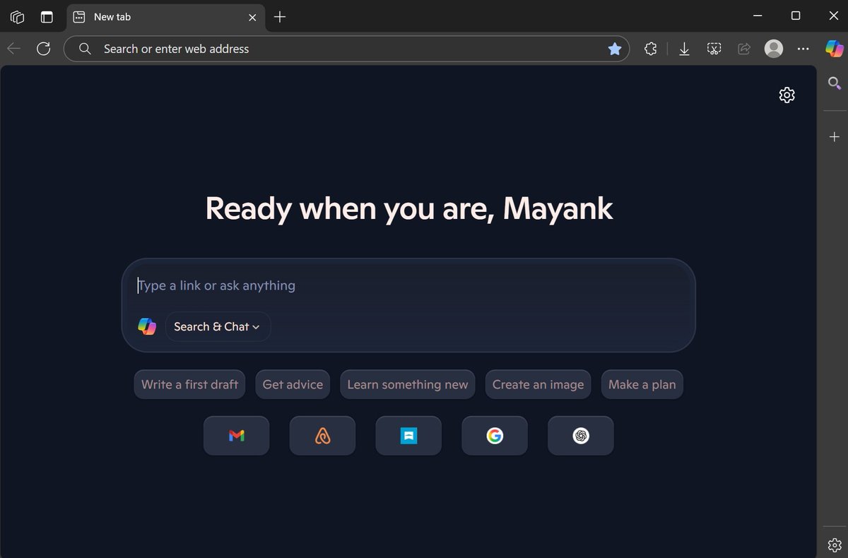 SoyITPro's tweet image. 📌 Microsoft lanzó la nueva interfaz “Copilot-first” en Edge para Windows 11   

🆕 Reemplaza la clásica página de nueva pestaña con un panel interactivo   
💬 Incluye accesos directos: “Pregúntale a Copilot”, “Buscar y chatear” y “Crear una imagen”   
🧭 La función “Acciones”…