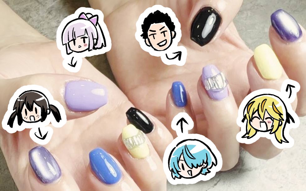 kandumesss's tweet image. 追放者食堂っぽいネイルしたので見て…