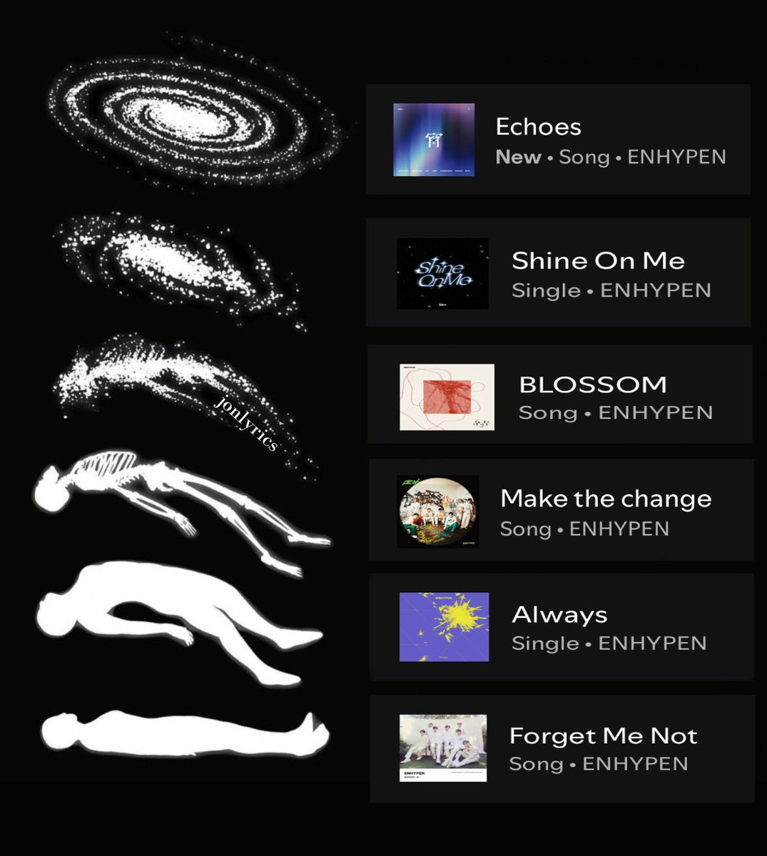 Enhagyy's tweet image. how it feels listening to enhypenโs japanese songs.