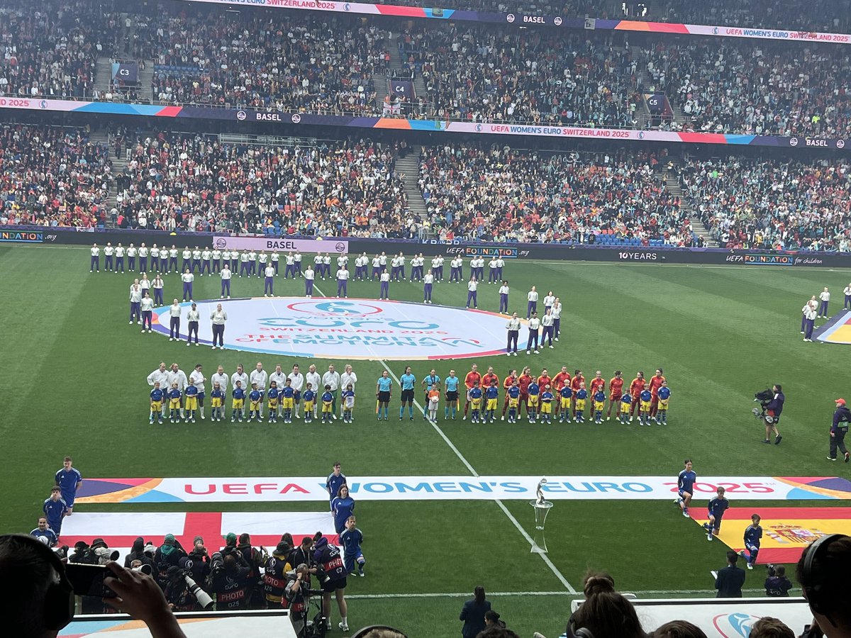 Holders England vs world champs Spain for the Euro 2025 title. 😍