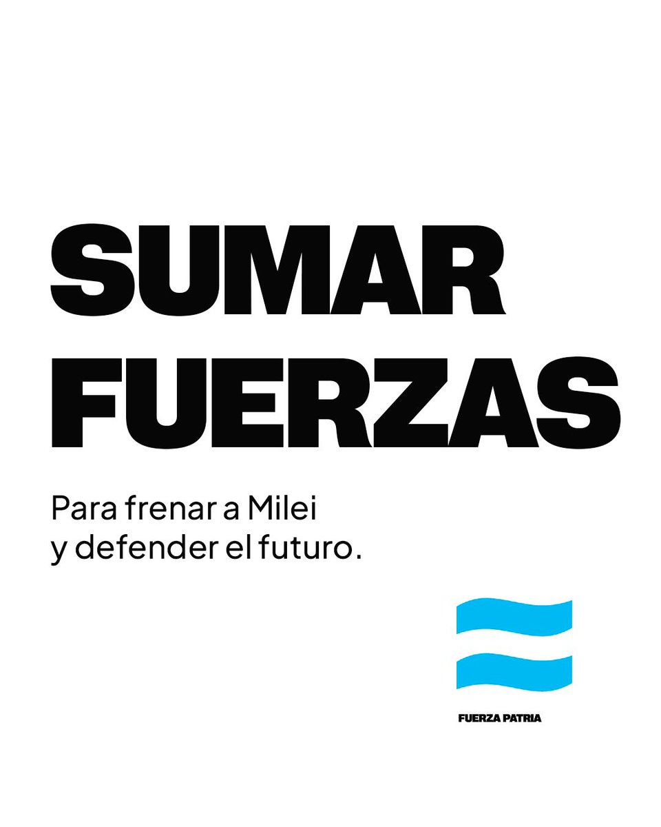 Frente al "Sálvese quien pueda" y contra este experimento de crueldad y desintegración, tenemos que SUMAR FUERZAS!