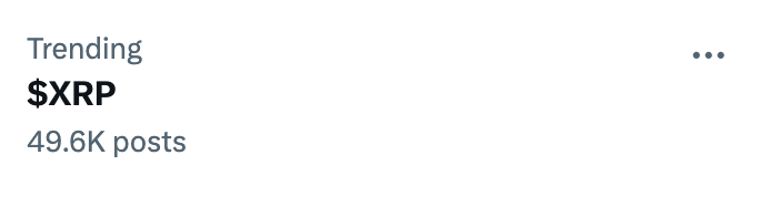 bananaXRPL's tweet image. $XRP is trending with close to 50k mentions on X.

Pretty bullish.

$BANANA | Built on #XRP