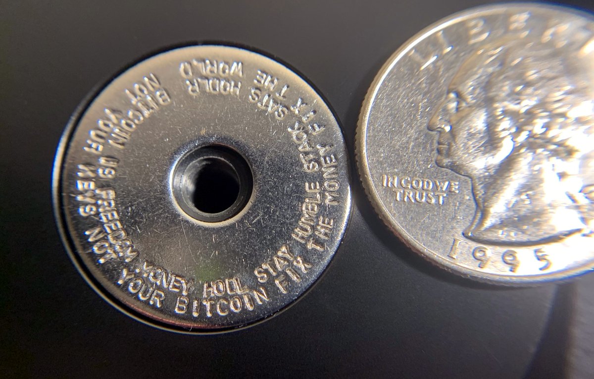 BitcoinLibertyL's tweet image. A 12-word seed phrase offers 2^128 combinations—more than atoms in the universe. MicroSeed lets you engrave this power in steel. People much smarter than you and I have lost Bitcoin because of faulty backups!
microseed.io