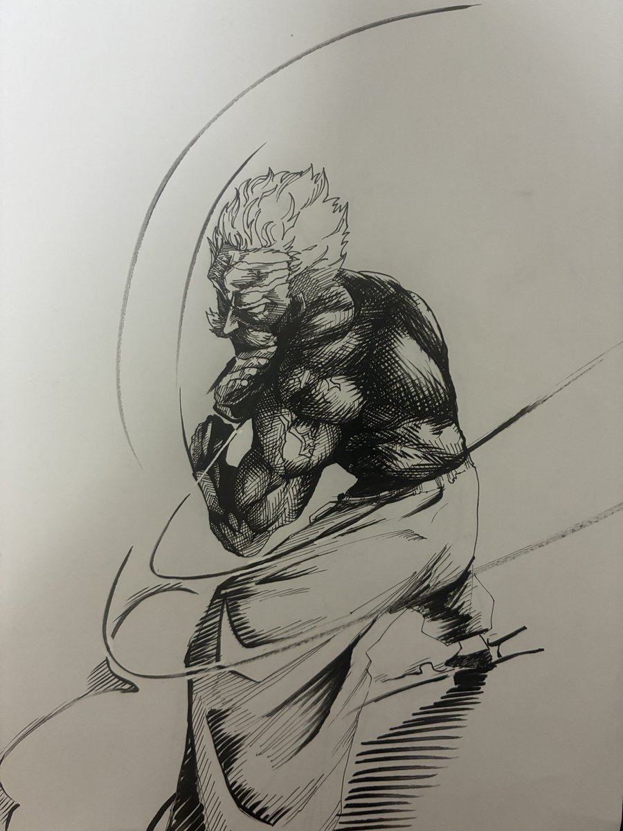 お友達に触発されて描きました
#ワンパンマン
#絵描きさんと繋がりたい 
#漫画家志望さんと繋がりたい