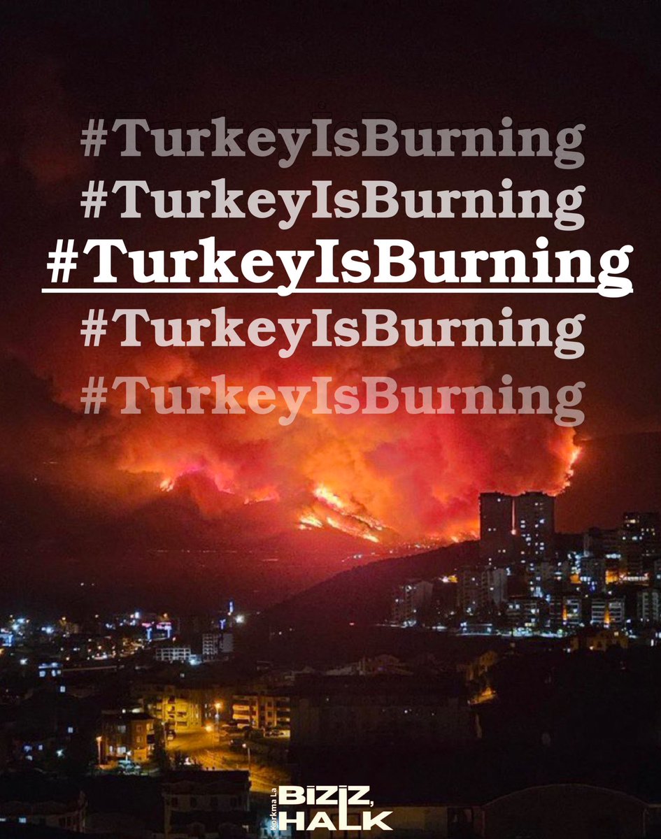wys9h's tweet image. turkiye ve dort bir yani cayir cayir yaniyor
izmir antalya eskisehir karabuk bursa mersin afyonkarahisar gunlerdir yanmiyor bilerek kasitlica yakiliyor
yardimlar ve mudahaleler yetersiz bunlarin hicbirine sessiz kalamayiz cigerlerimiz sonuyor
#TurkeyIsBurning