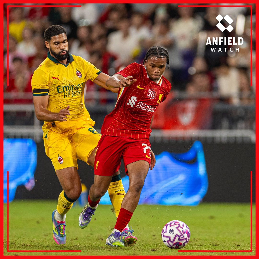 AnfieldWatch's tweet image. Should Rio Ngumoha replace Luis Diaz in the Liverpool squad? He&apos;s been incredible in pre-season 🤯