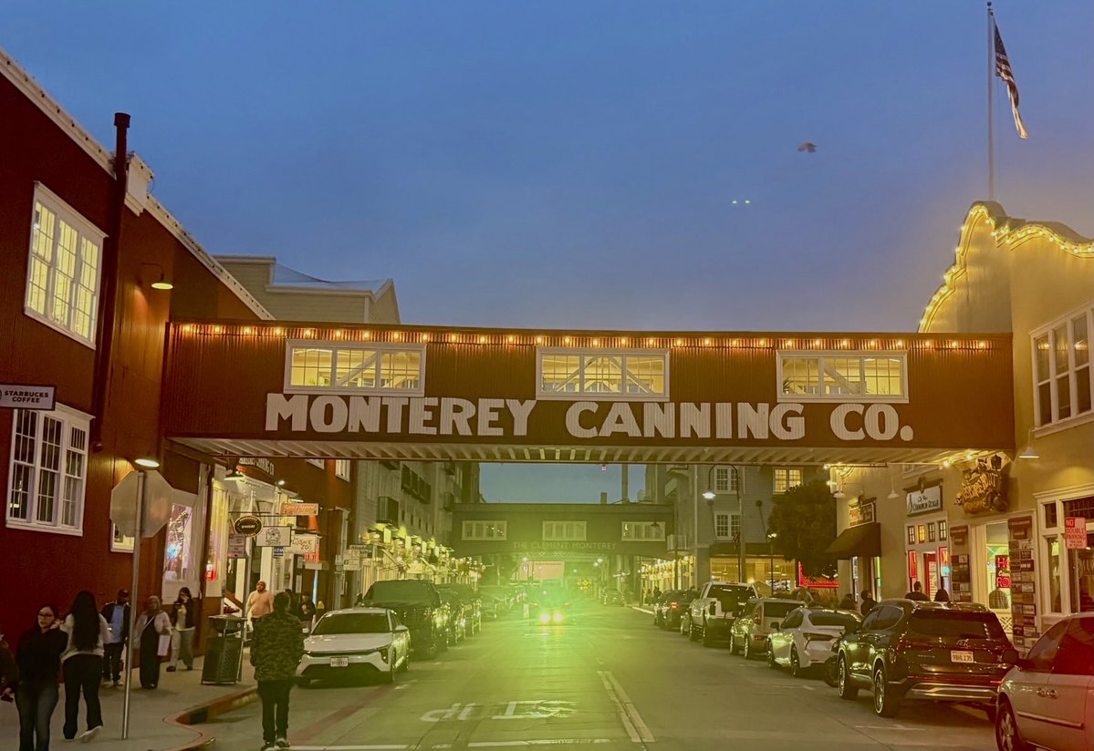 Katulis's tweet image. “Cannery Row in Monterey in California is a poem, a stink, a grating noise, a quality of light, a tone, a habit, a nostalgia, a dream.” - John Steinbeck