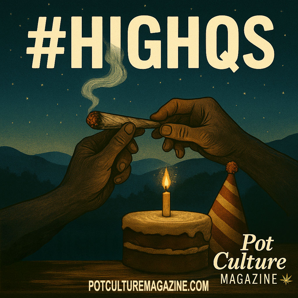 PotCultureMag's tweet image. #HighQs: Before birthday cakes and party hats, ancient stoners were passing hash pipes under the stars. Cannabis has always been part of the celebration. 🎉
#PotCultureMagazine #WeedHistory #CannabisCulture #BirthdayBurn #420Community #WeedLife #Cannabis #Weed #CannabisCommunity