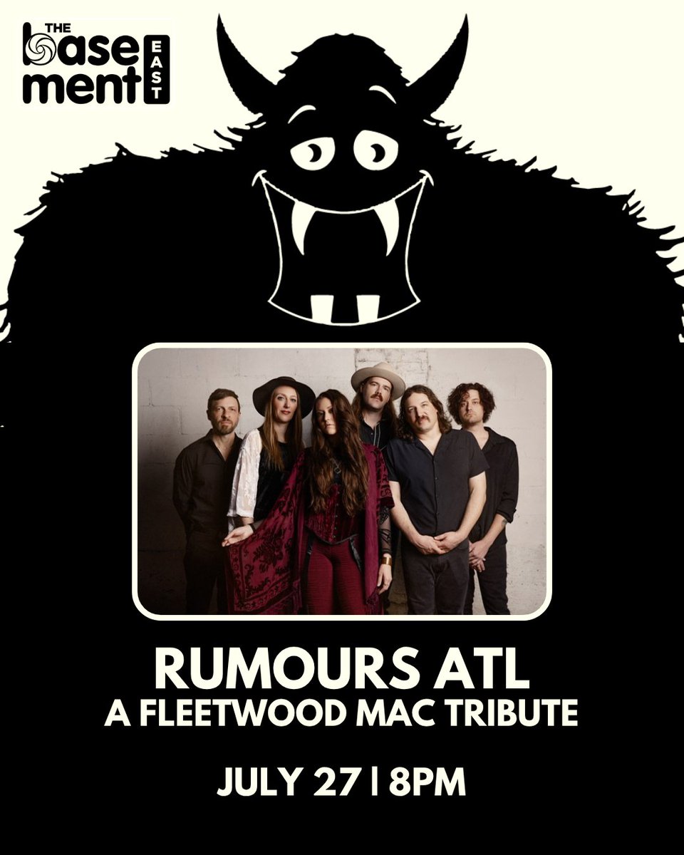 TONIGHT! We've got Rumours ATL: A Fleetwood Mac Tribute in the house at 8PM. Doors open at 7PM. Grab tickets now at the link or at the door. bit.ly/3QAx7Kr