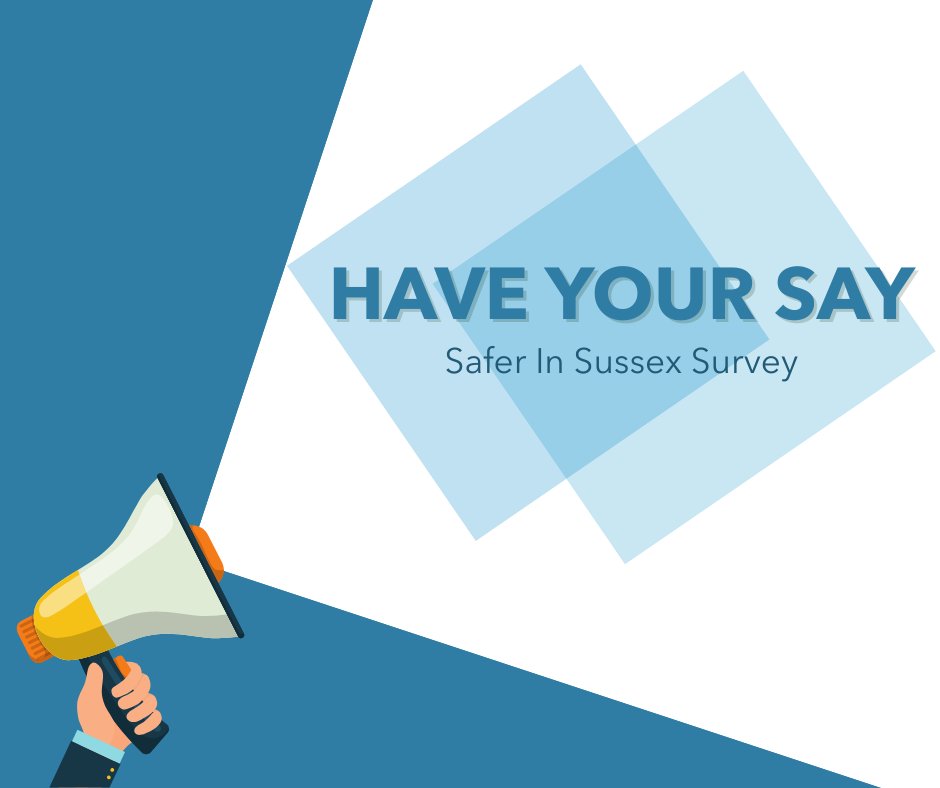 Have your say in the Sussex Police &amp; Crime Commissioner's survey.

This survey seeks to understand if residents have experienced crime and what measures would make them feel safer in their communities.

To fill in the survey, click here: ow.ly/yJ8n50WqE5W