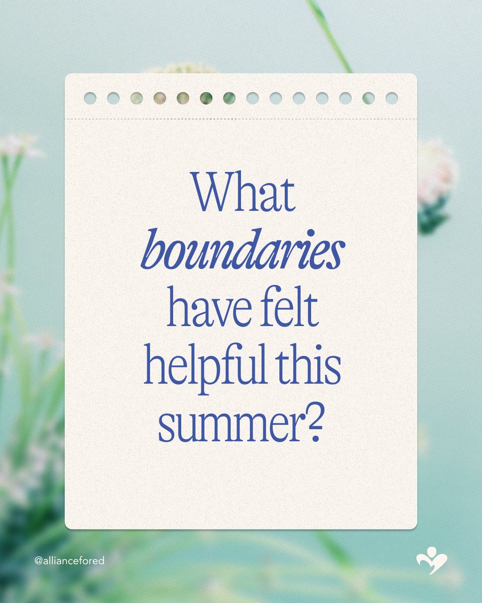 AllianceforED_'s tweet image. In your healing era? These summer prompts are for you. 🌿⁠
⁠
✨ Save this post for your next journaling session—or simply use one prompt to pause and check in with yourself.💛⁠
⁠
📞 866-662-1235⁠

#SummerReflection #EDRecovery #MentalHealthSupport