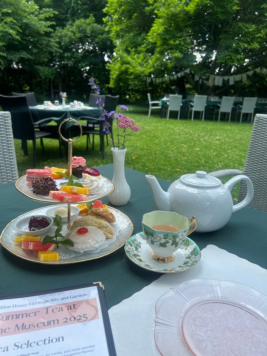 There's nothing like tea on the lawns of Eldon House! Take a look at the delicious desserts from our friends at Scotian Isle Bakery and the great tea from the wonderful Tea Haus! Check out our website for details on the teas. 

#LdnOnt #Museum #Tea