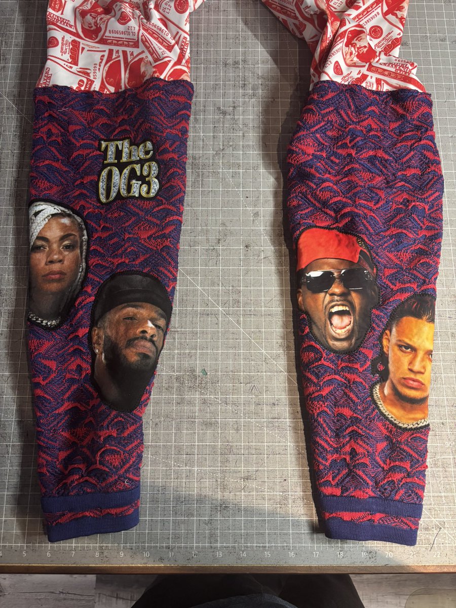 Biggie for NYC
OG3 and FC represented
Made from an OG Coogi sweater

Shoutout to Sue from Kotulski for the work she put in to this that I was able to expand on 🙏🏽