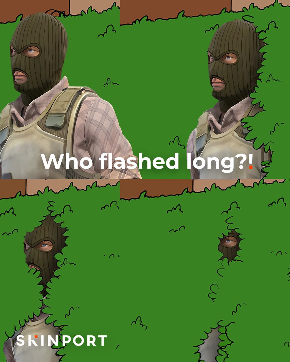 Skinport's tweet image. Flashing your Teammates in CS2