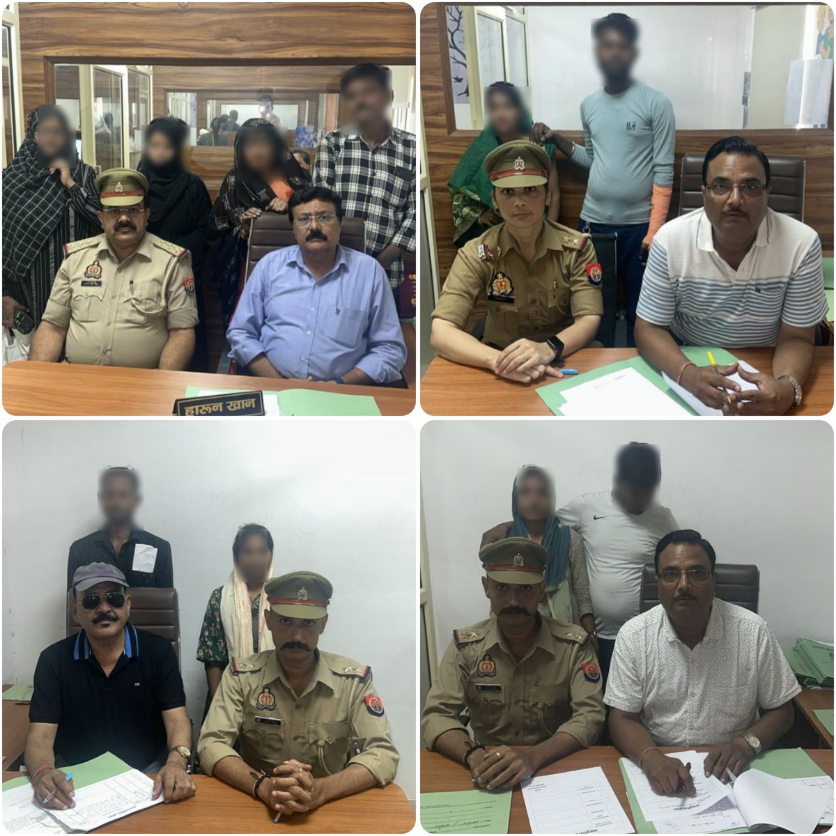 agrapolice's tweet image. पुलिस आयुक्त, आगरा के निर्देशन में #परिवार_परामर्श_केन्द्र में, आपसी मतभेदों के चलते दूर हुए 26 दंपत्ति जोड़ों का कुशल काउन्सलर्स द्वारा समझौता कराकर, परिवारों को टूटने से बचाया आपसी मतभेद भुलाकर पति-पत्नी खुशी-खुशी साथ रहने को हुए राजी।
#𝐔𝐏𝐏𝐨𝐥𝐢𝐜𝐞…