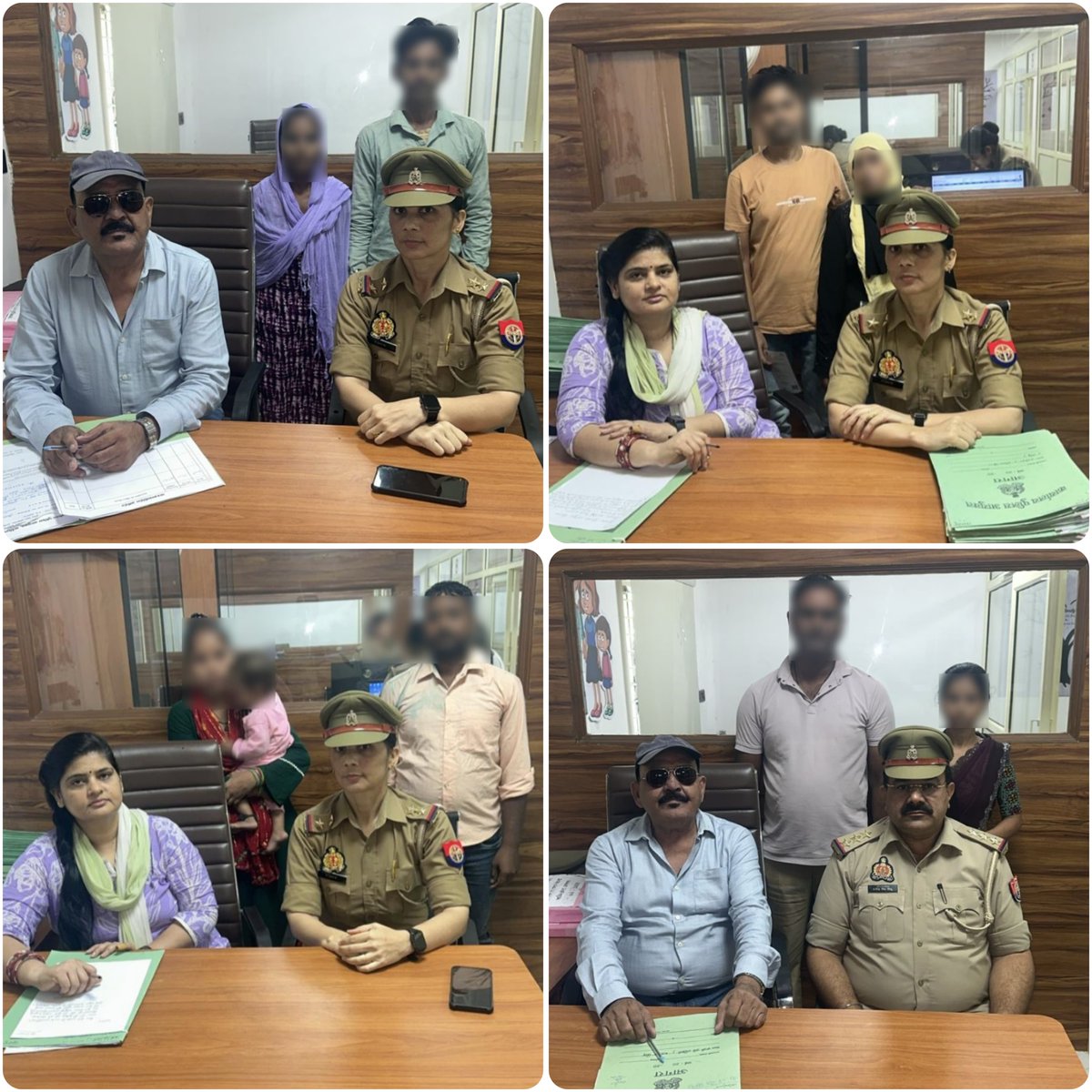 agrapolice's tweet image. पुलिस आयुक्त, आगरा के निर्देशन में #परिवार_परामर्श_केन्द्र में, आपसी मतभेदों के चलते दूर हुए 26 दंपत्ति जोड़ों का कुशल काउन्सलर्स द्वारा समझौता कराकर, परिवारों को टूटने से बचाया आपसी मतभेद भुलाकर पति-पत्नी खुशी-खुशी साथ रहने को हुए राजी।
#𝐔𝐏𝐏𝐨𝐥𝐢𝐜𝐞…